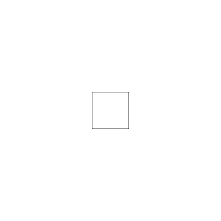 Melamine blad 25mm 80x80cm, kleur wit - W - 2