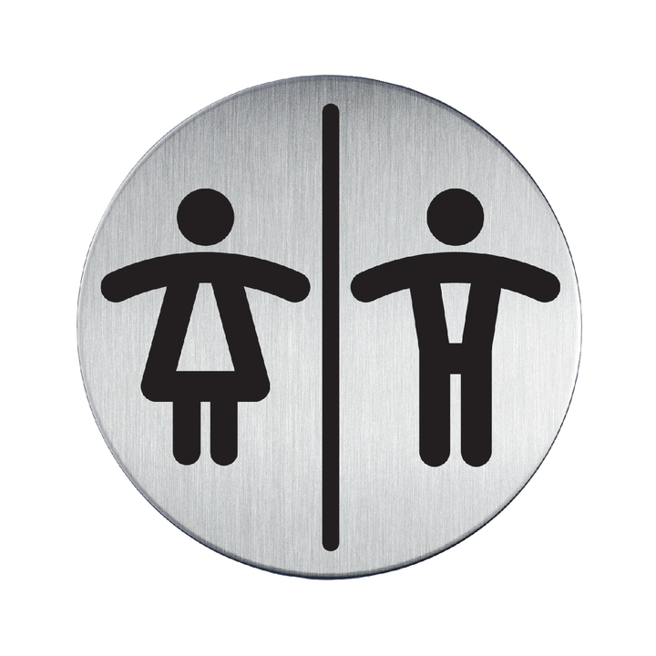 Durable, ruimteaanduiding, Ø8.3cm, dames-/herentoilet, 492023 (1 stuk) - 0